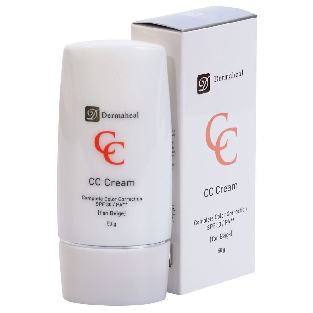 DERMAHEAL CC Cream Complete Color Tan Beige Крем цвето-корректор бежевый, SPF 30, 50 г.  #1