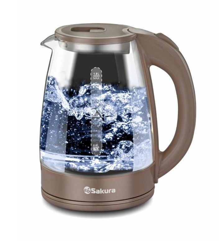 Купить электрический чайник Sakura SA-2734, Пластик/стекло по низкой ...