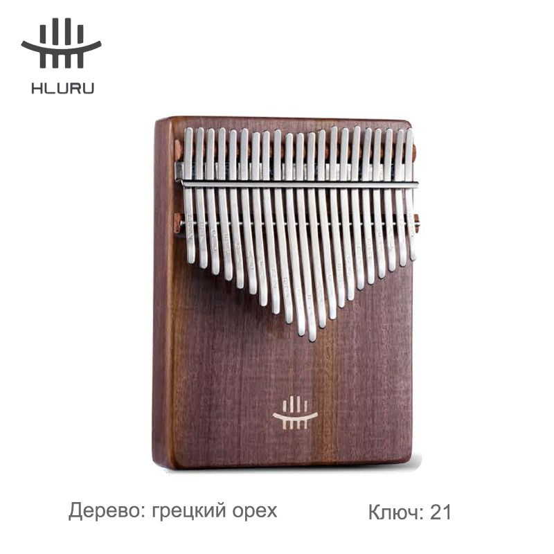 Hluru Kalimba 17 21 ключ деревянный мини-пианино для большого пальца ...