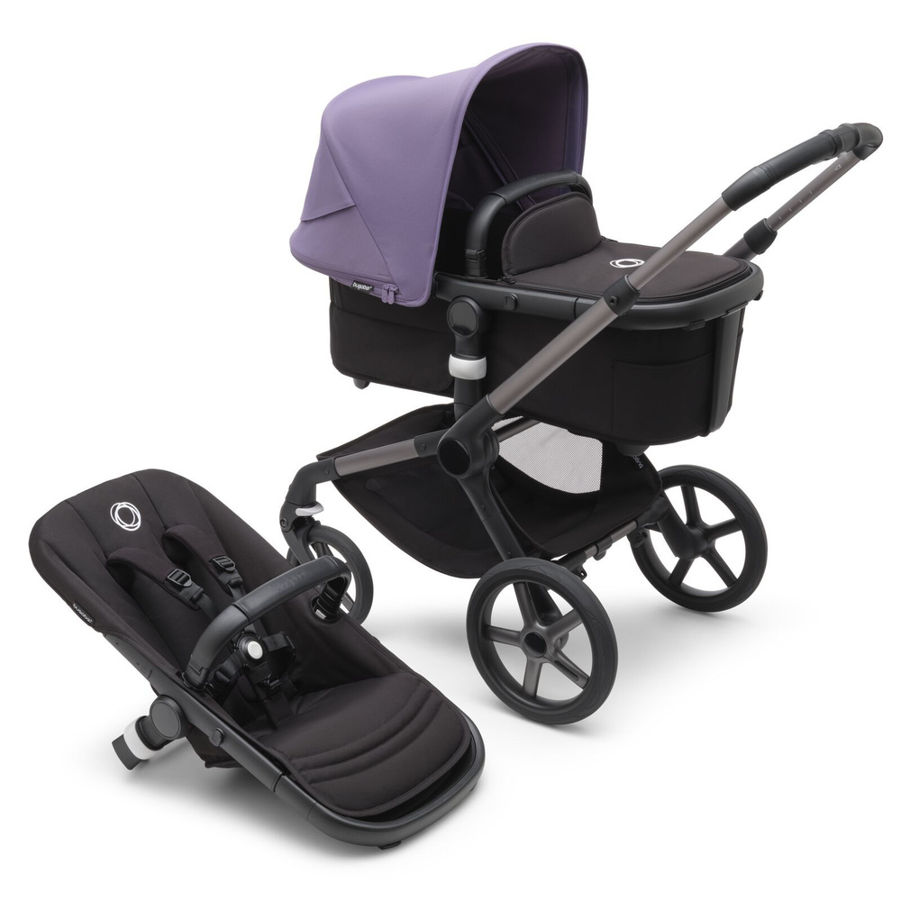 Коляска 2in1 Bugaboo Fox 5 Graphite/midnight black/ Astro purple #1