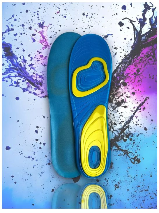 Ортопедические стельки гелевые/ анатомические/ голубые. Унисекс ...