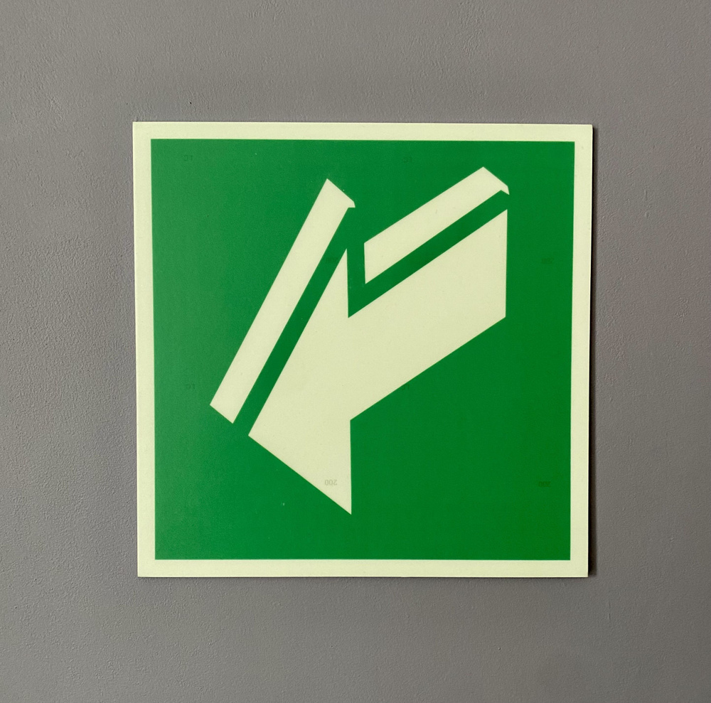 Табличка эвакуации фотолюминесцентная E19, 20 см, 20 см - купить в ...