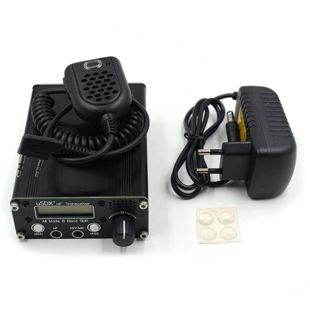 3-5 Вт USDX+ SDR 8-диапазонный КВ радиоприемник QRP CW Трансивер, вилка ...