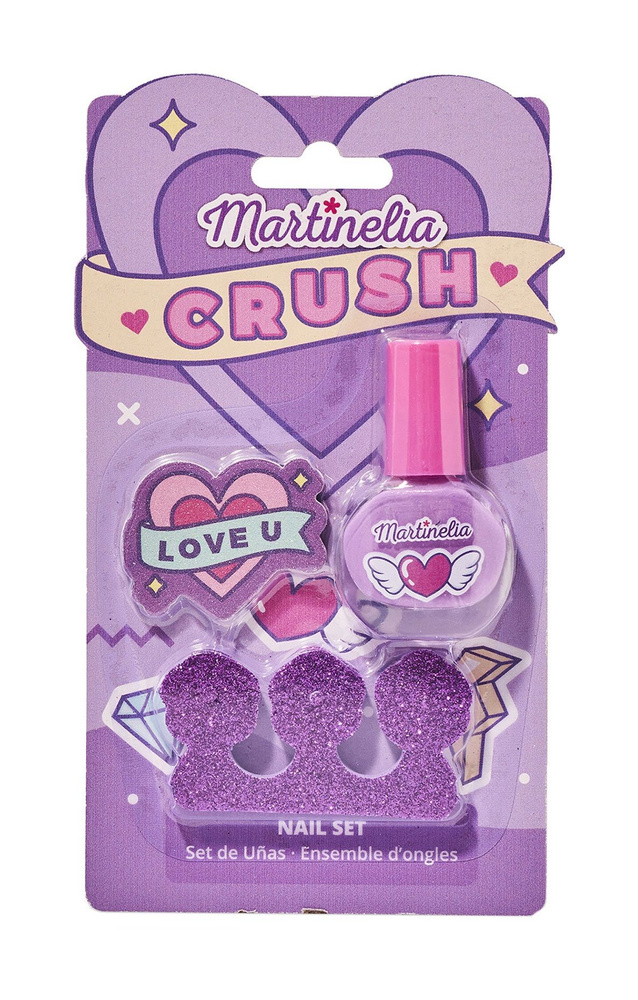 Набор детской косметики для ногтей / Martinelia Crush Nail Set Purple #1