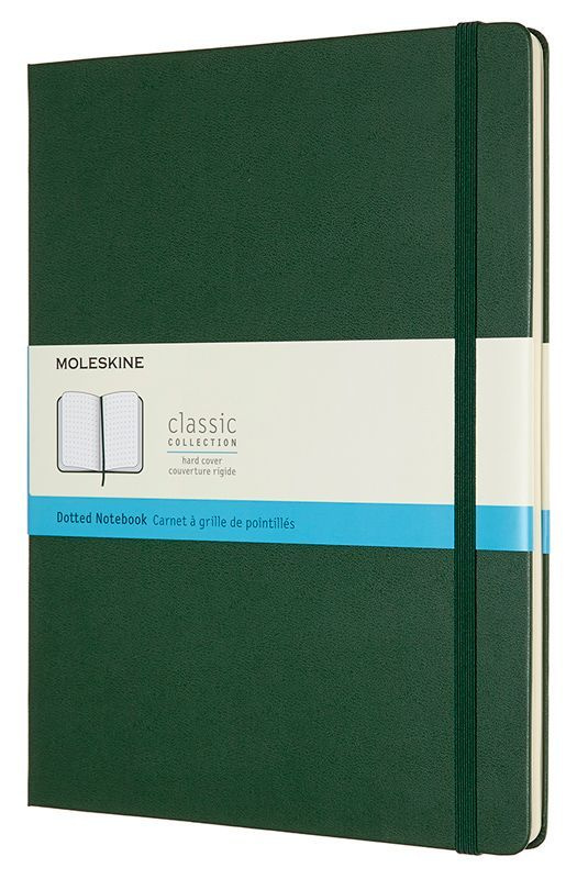 Блокнот Moleskine CLASSIC XLarge 190х250мм 192стр. пунктир твердая обложка зеленый  #1