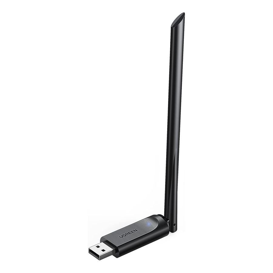 Адаптер двухдиапазонный UGREEN CM496 (90339) AC650 High-Gain Dual Band Wireless USB Adapter чёрный  #1