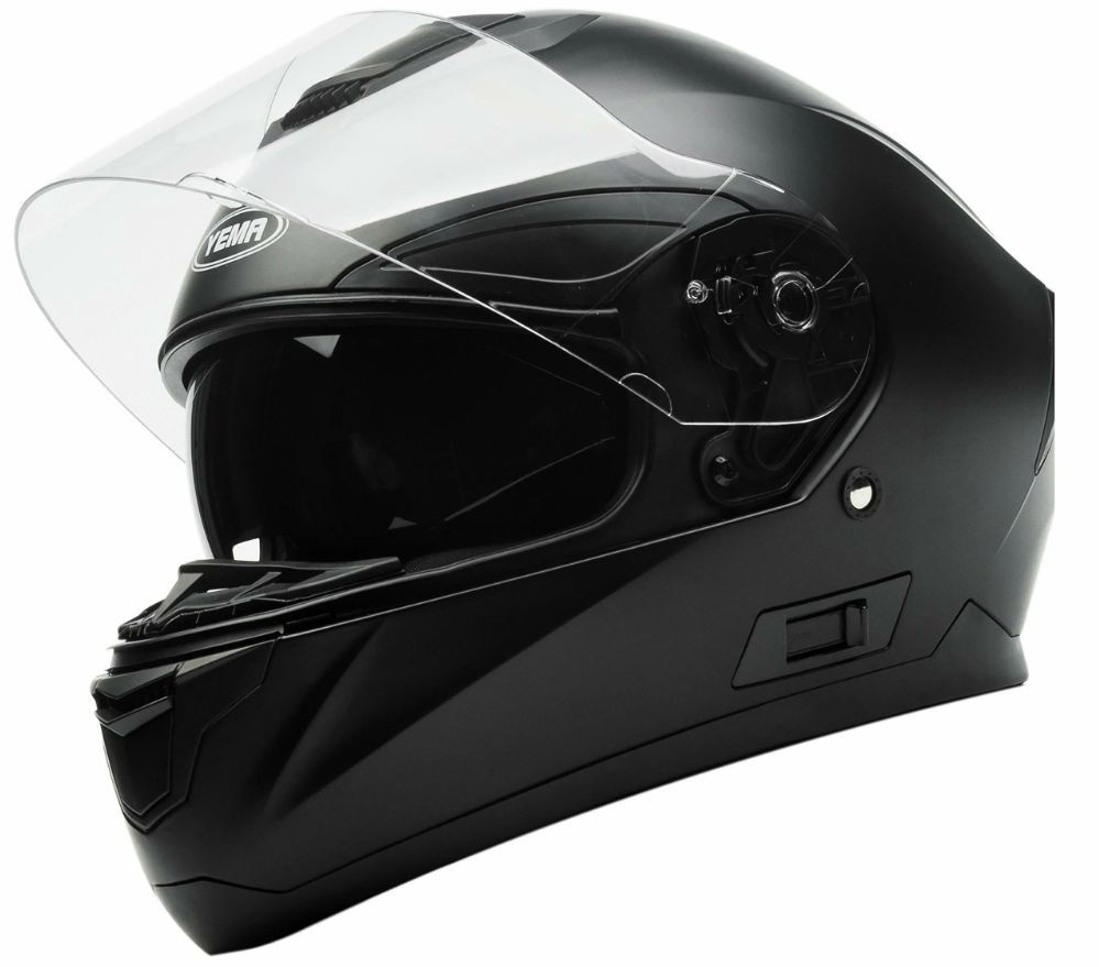 Шлем YEMA Vento YM-831 Прозрачный визор, черный глянцевый L (59-60 ...