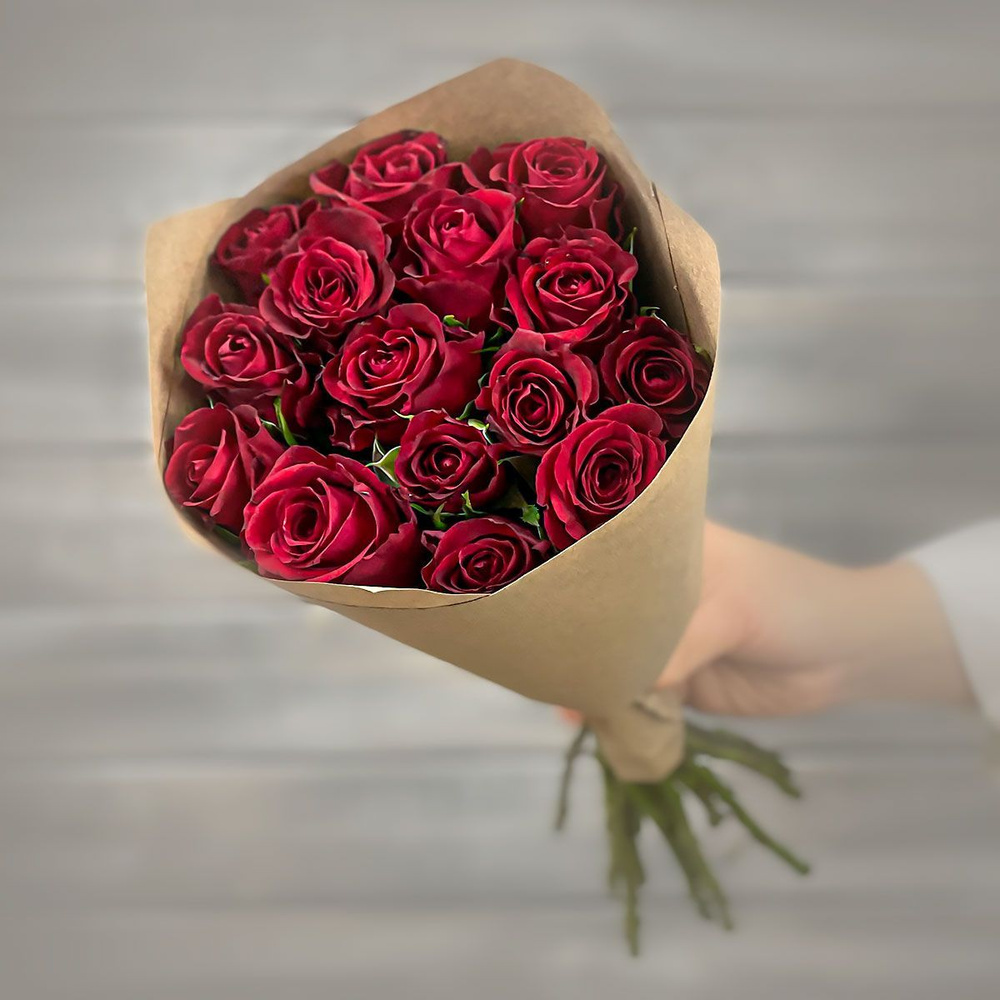 Роза, цвет красный, 11 шт купить по выгодной цене в интернет-магазине OZON(899726196)