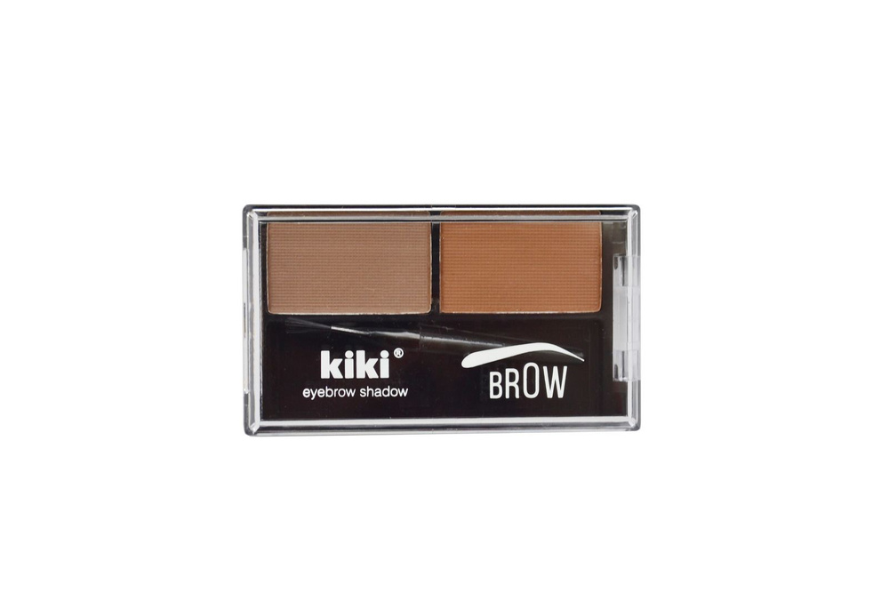 Kiki Тени для бровей Brow, тон 02 коричневый и золотисто-коричневый  #1