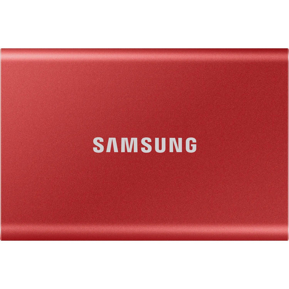 1 ТБ внешний SSD диск Samsung T7 USB 3.2 Gen2 (MU-PC1T0R/WW), красный металлик  #1