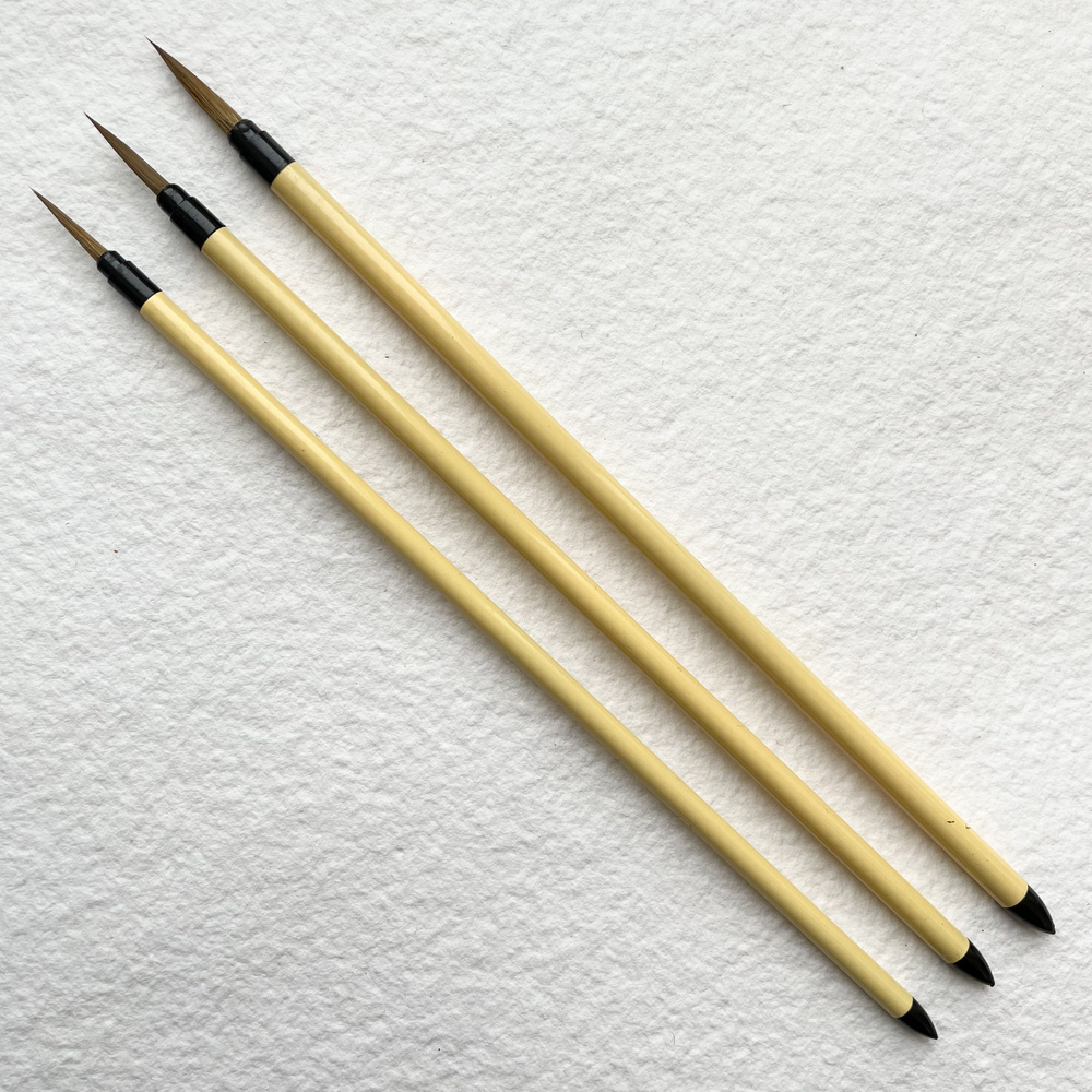 Кисть для акварели лайнер Ласка/Синтектика мини (набор S/M/L) - купить ...