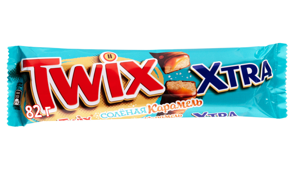 Twix Xtra Соленая карамель шоколадный батончик, 82г - купить с ...