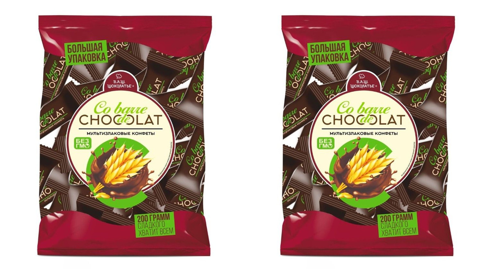 Co barre DE CHOCOLAT Конфеты шоколадные Мультизлаковые с темной ...