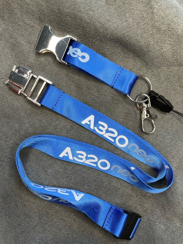 Ланъярд / Airbus A321 NEO / Лента на шею / Аэробус А320НЕО / авиация ...