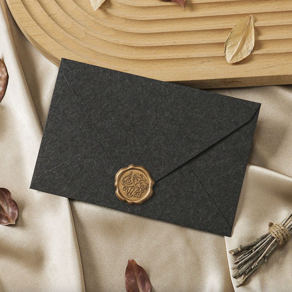 Конверт цветной, бумажный для открыток и приглашений, конверт с пломбой ...