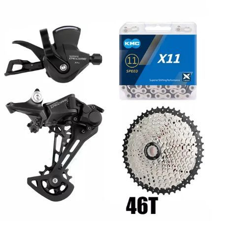 SHIMANO DEORE SL-M5100 Велосипедная трансмиссия, 11 скоростей, цепь KMC X11, кассета SUNSHINE 11-46T, #1