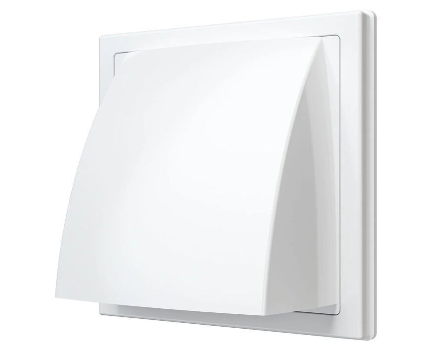 Вентиляционная решетка с клапаном 150/150 мм,D 125мм,белый - купить по ...