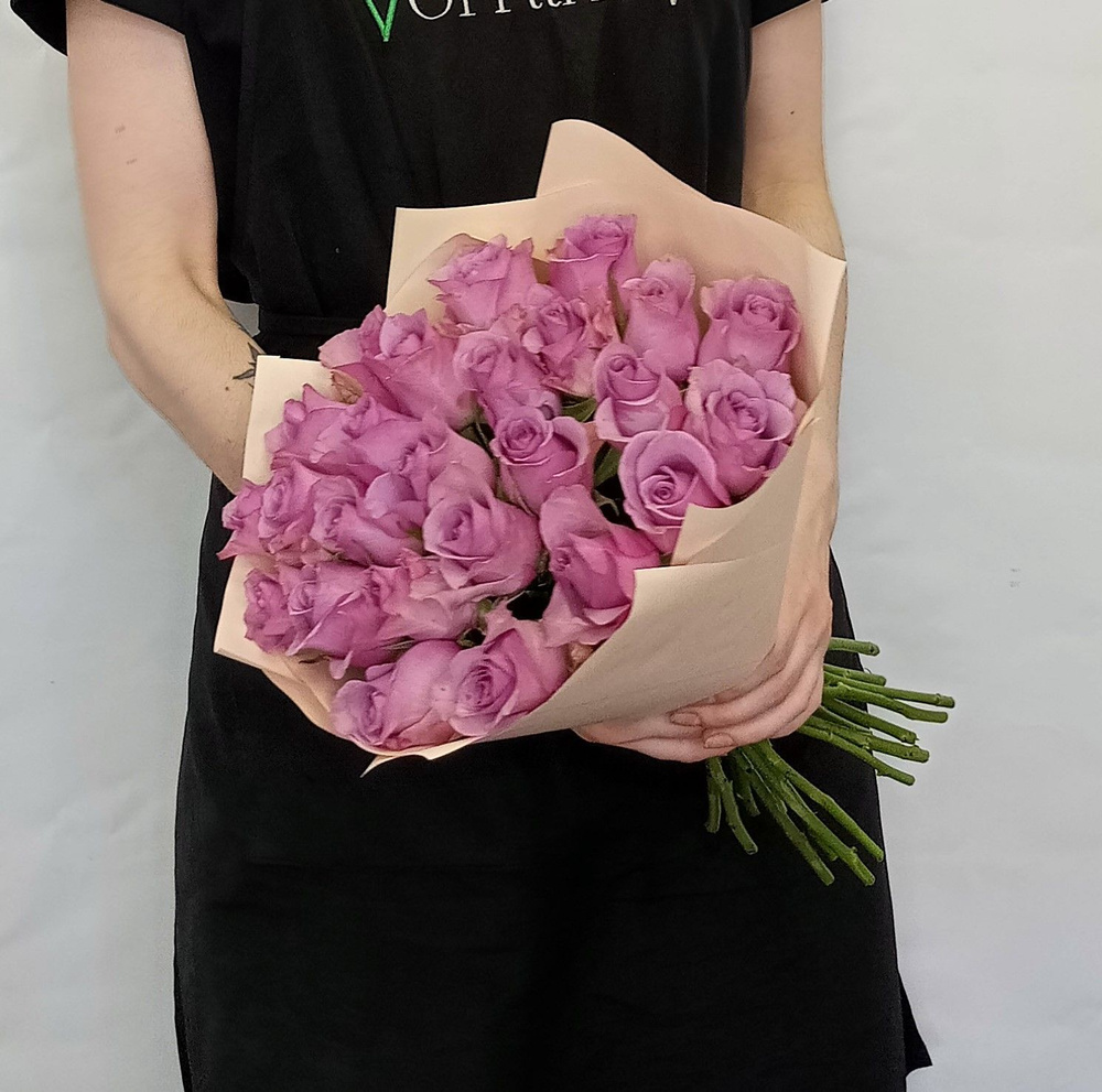 Vornikov Bouquets Роза, цвет сиреневый,  25 шт #1