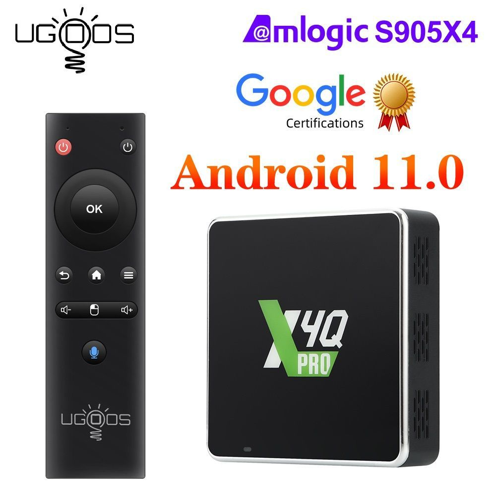Медиаплеер Ugoos X4Q-BY, USB, HDMI, RJ-45 Ethernet, Android купить по ...
