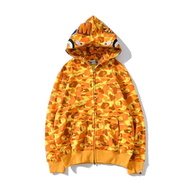 Bape shark hoodie orange sale