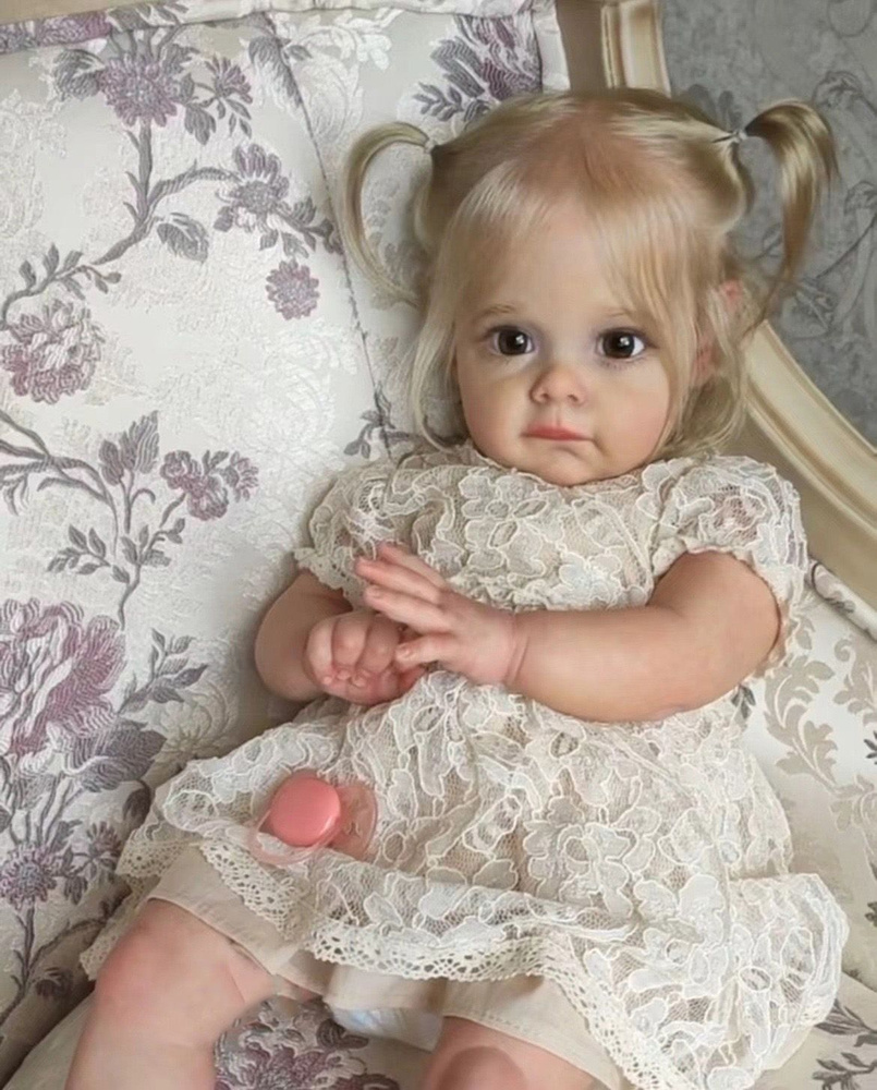 Детская игрушка reborn baby doll полностью резиновое тело 58см #1