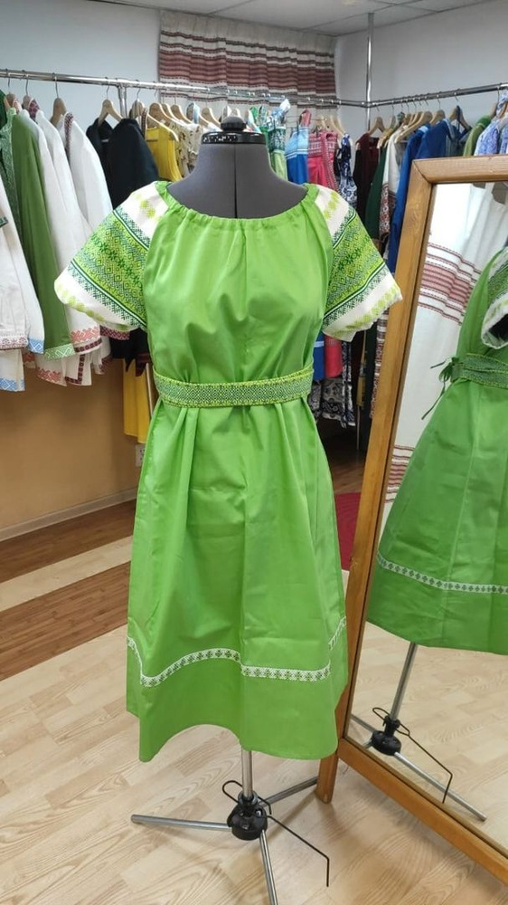 Платье Славянские узоры Русский стиль #1