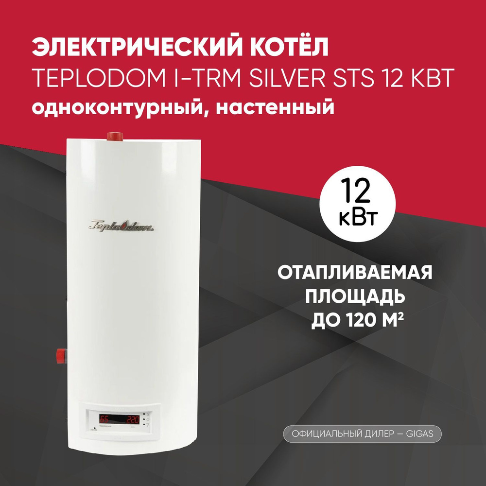 Электрический котёл Teplodom i-TRM SILVER StS 12 кВт 220/380в нерж. ТЭН