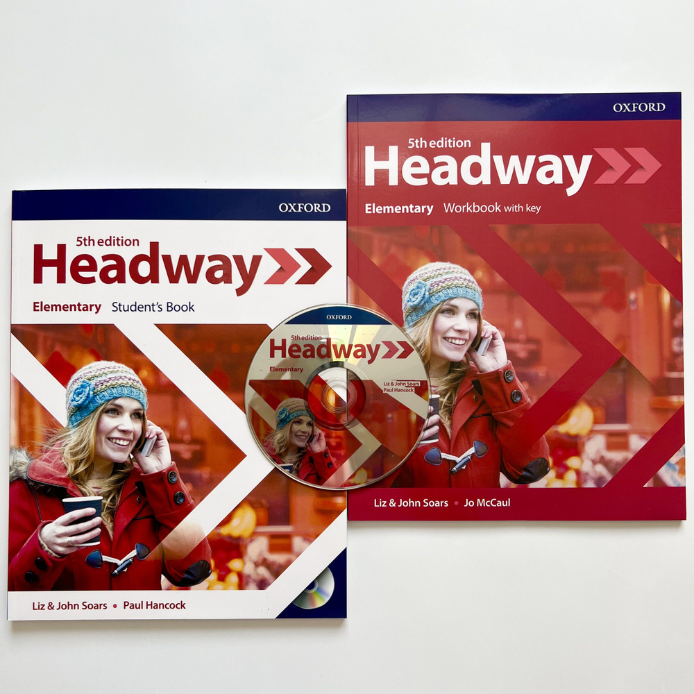 Headway Elementary 5-th edition Пятое издание Комплект Учебник+Тетрадь+CD |  Soars Joan