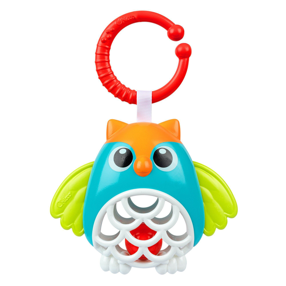 Игрушка погремушка прорезывательдля малышей Chicco"Совёнок" #1