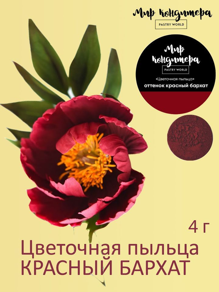 Краситель пищевой Мир Кондитера PASTRY WORLD Сухой 4г. 1шт. #1