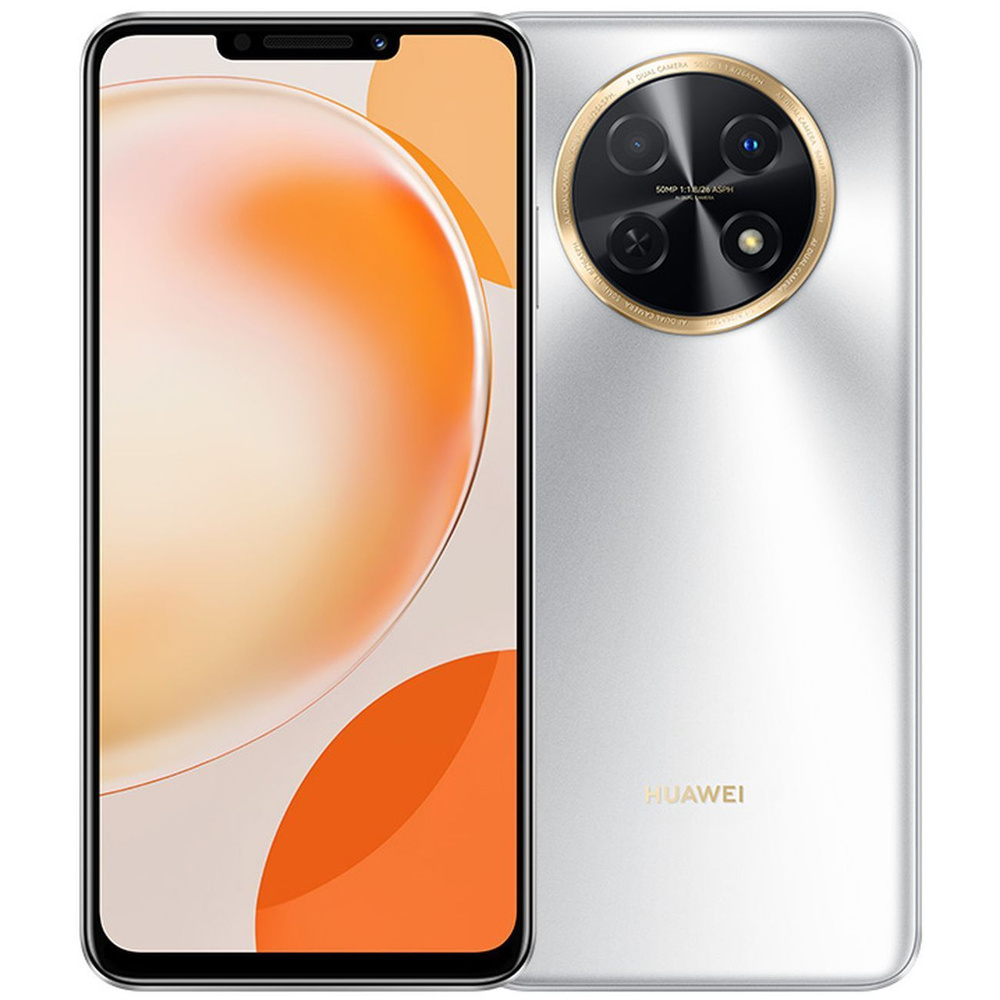 Смартфон HUAWEI nova Y91 8/128GB Moonlight Silver (STG-LX1) - купить по  выгодной цене в интернет-магазине OZON (1060413562)