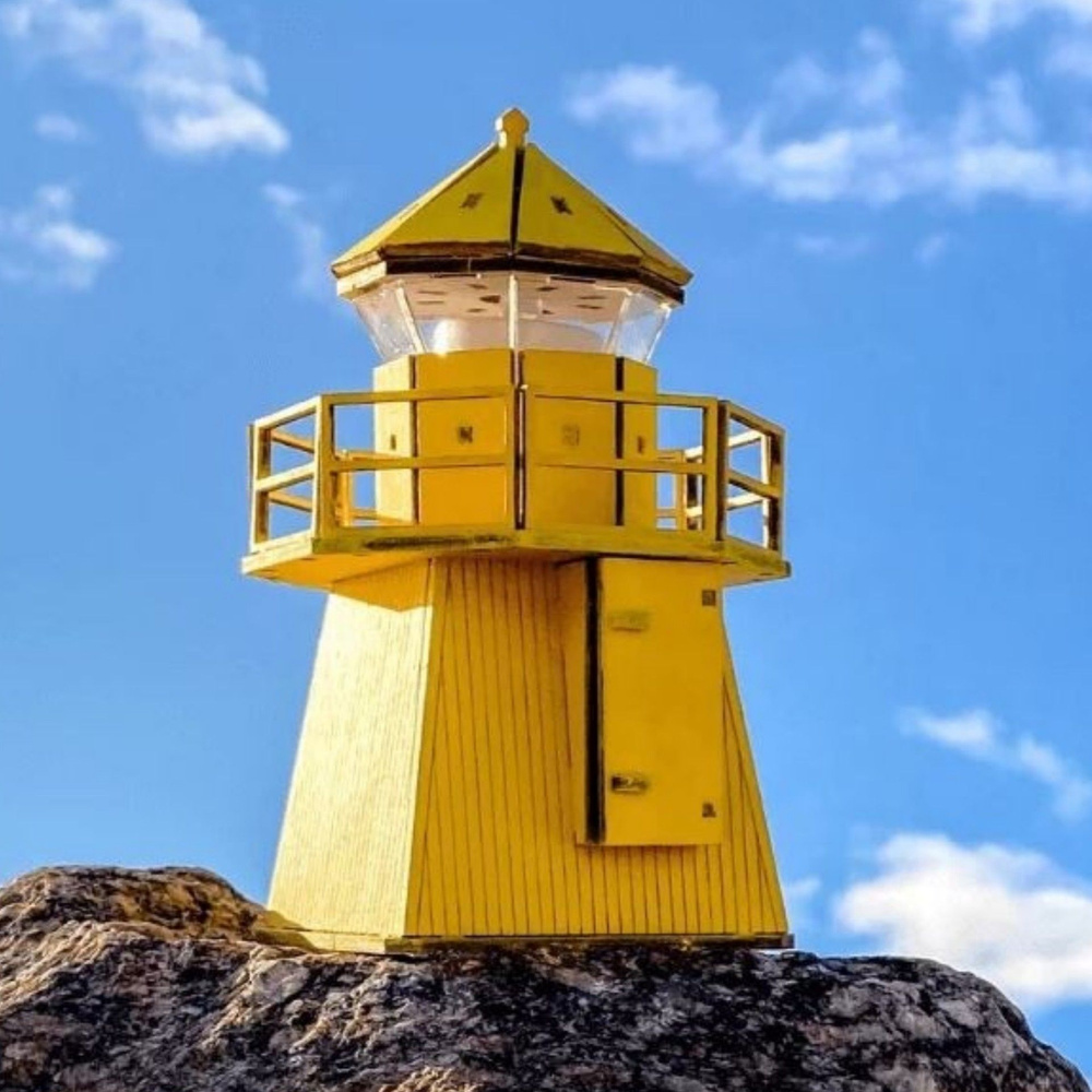 Сборная модель Маяк Хёфди (Исландия) / деревянный инженерный ...