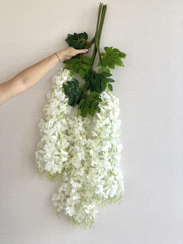 Купить Глициния искусственная / 12 веток глицинии / лиана цветов по ...