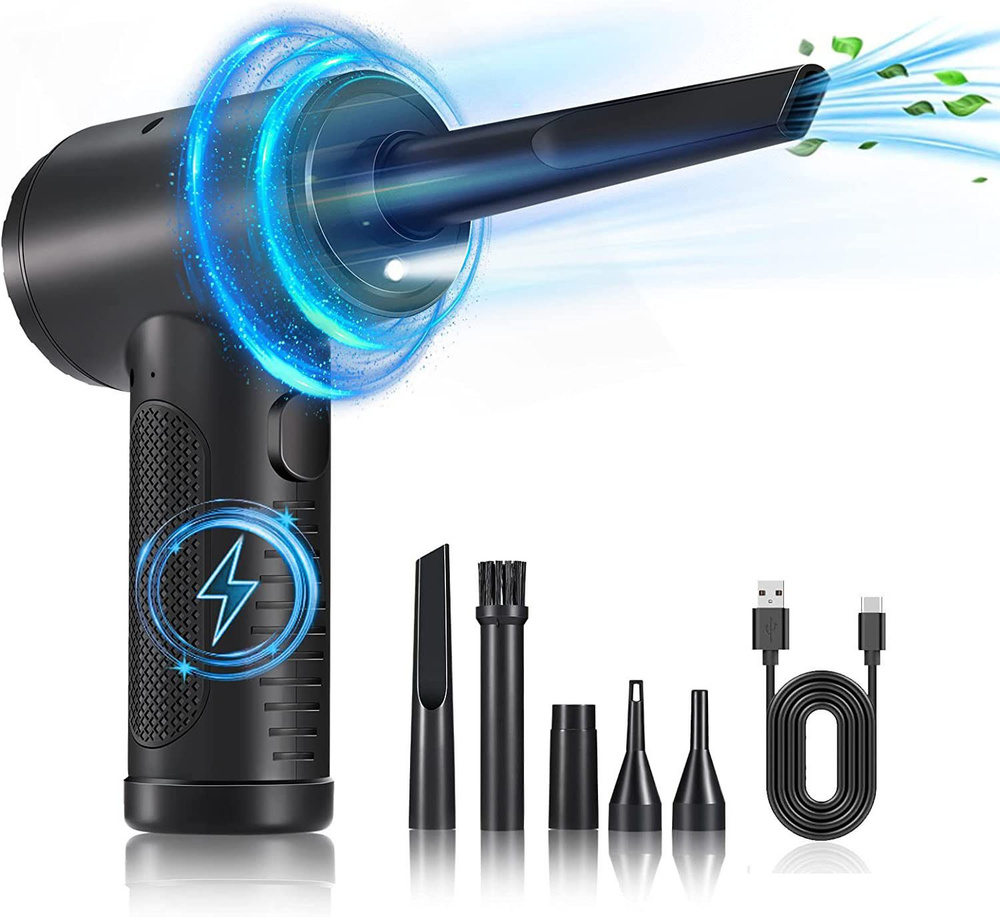 Воздуходувка портативная беспроводная аккумуляторная электрическая ...