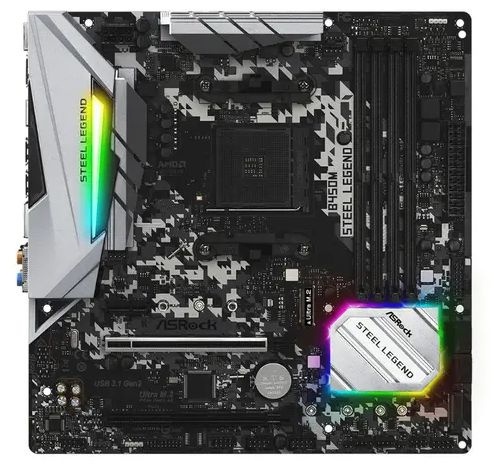 Материнская плата ASRock B450M STEEL LEGEND (BULK) купить по низкой ...