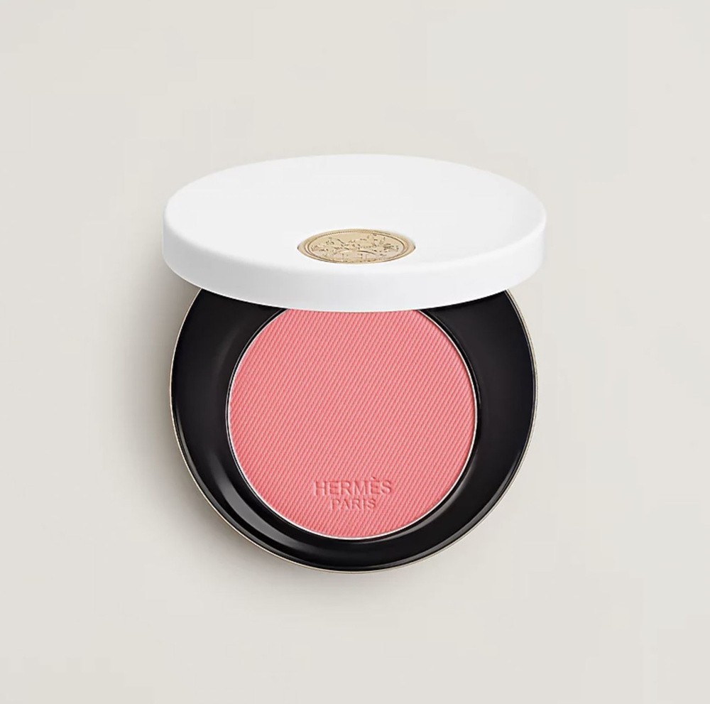 HERMES Румяна Rose Hermes, Silky blush powder (32 Rose Pommette)Travel size 2 г. #1