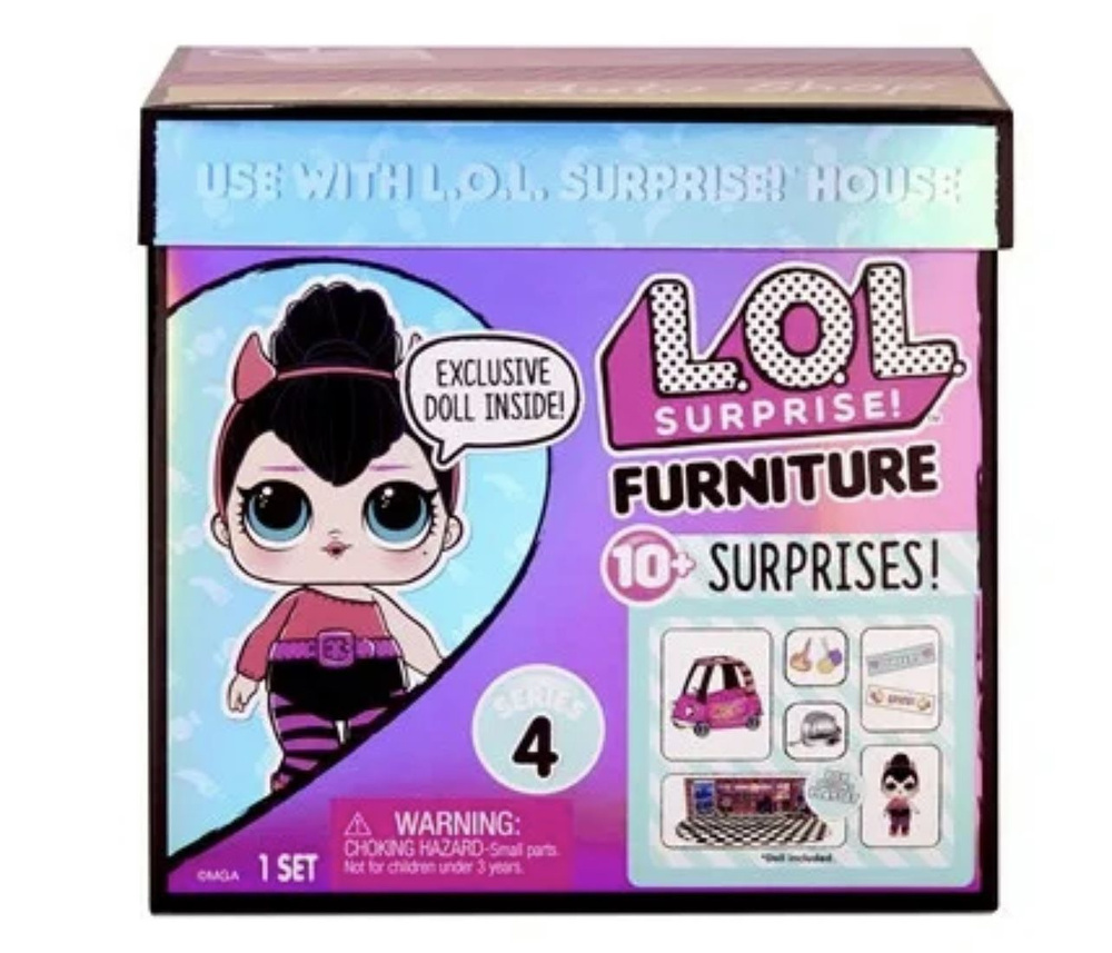 LOL Surprise Furniture B B Auto Shop doll - Игровой набор с мебелью (фурнитура) и куклой Лол  #1