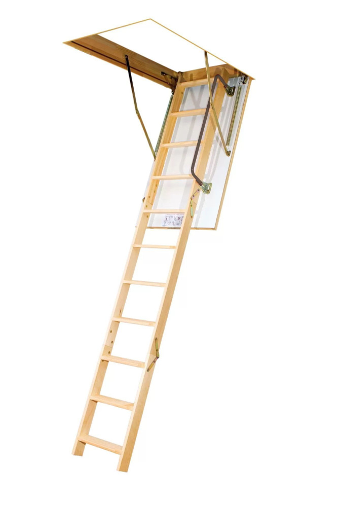Лестница чердачная деревянная OPTISTEP OLK 70*120*280 см #1