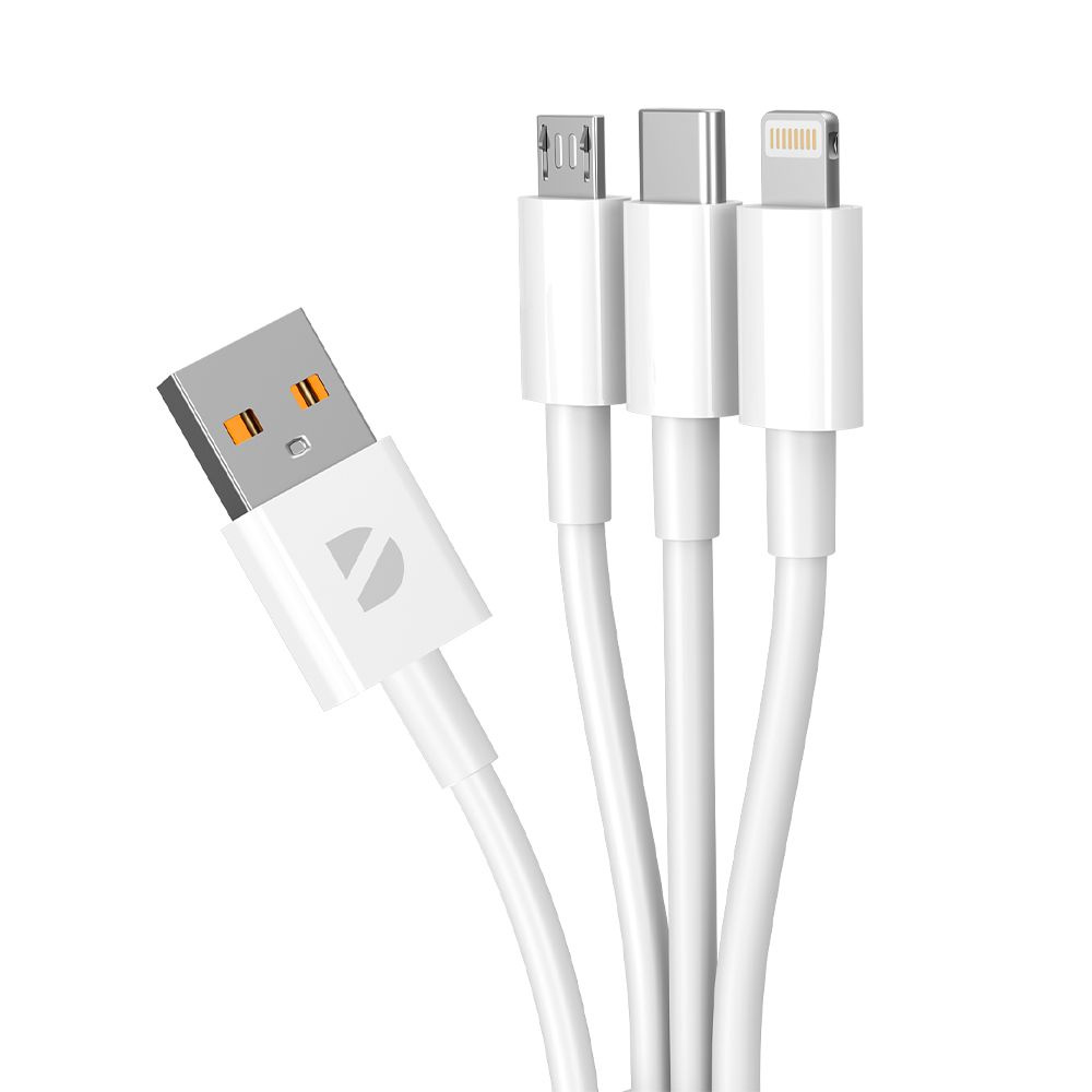 Кабель USB 2.0, USB Type-C Deppa 72505_Apple Lightning_USB 2.0_USB  Type-C_microUSB - купить по низкой цене в интернет-магазине OZON  (1086742014)