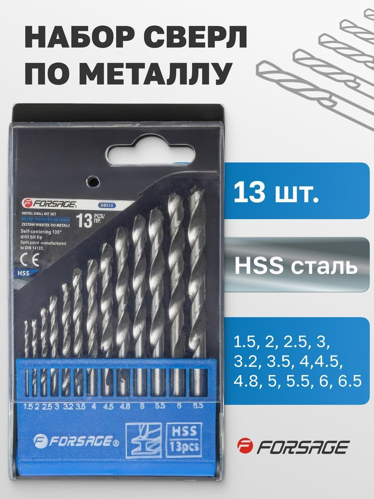 Набор сверл по металлу HSS - купить с доставкой по выгодным ценам в ...