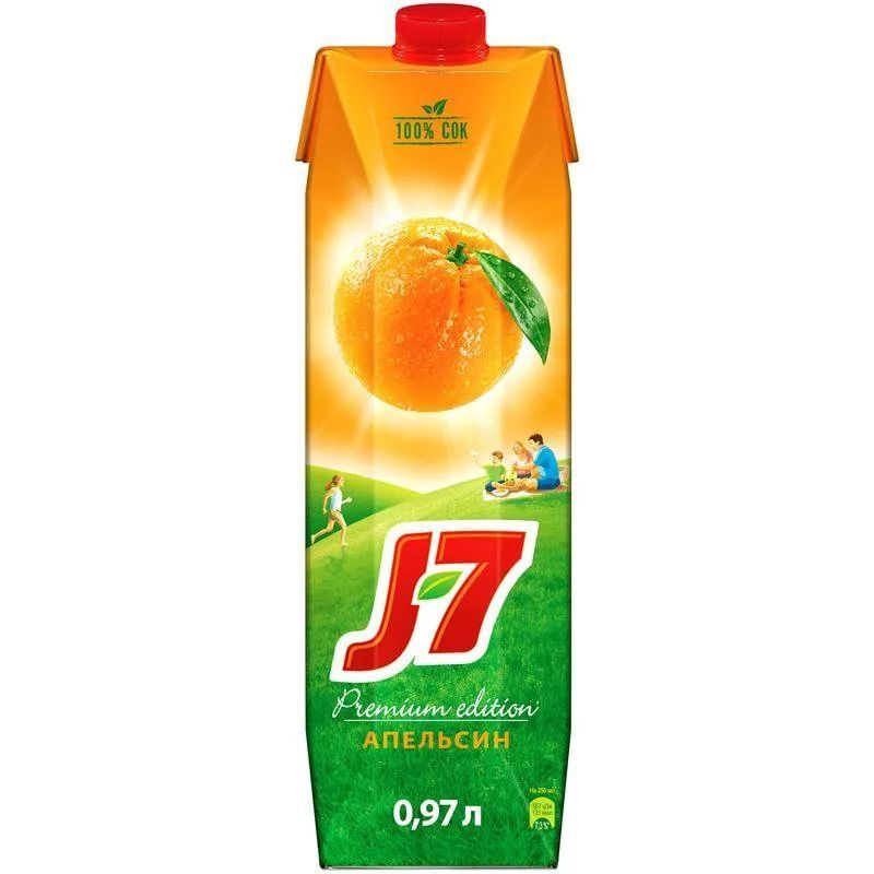 J7 0,97л. Апельсин с мякотью/12шт. #1
