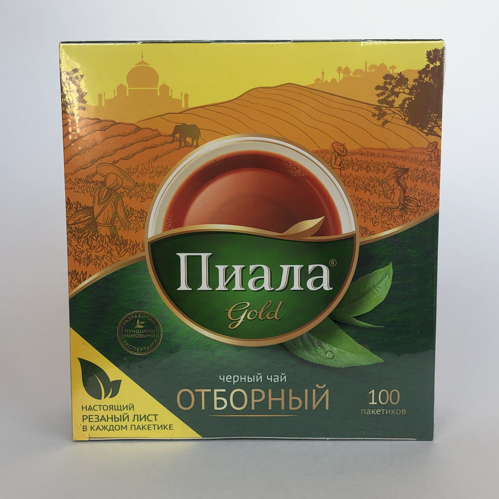 Чай черный Пиала Gold Отборный, Купаж (100 пакетов без конвертов)  #1