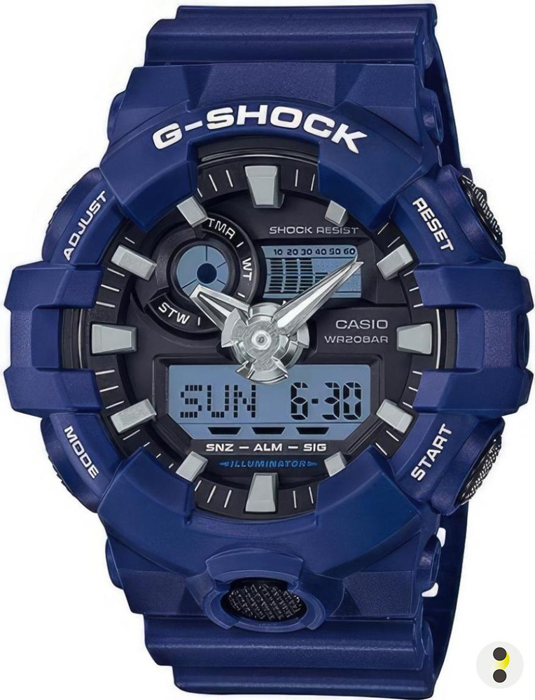 Casio Часы наручные Кварцевые Часы наручные мужские японские Casio G-Shock GA-700-2A электронные часы #1