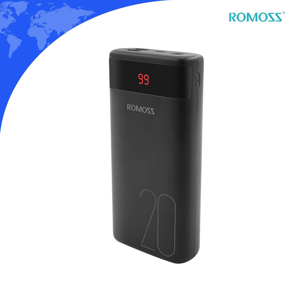 Внешний аккумулятор (Power Bank) Romoss 20000 мАч - купить по выгодным ...
