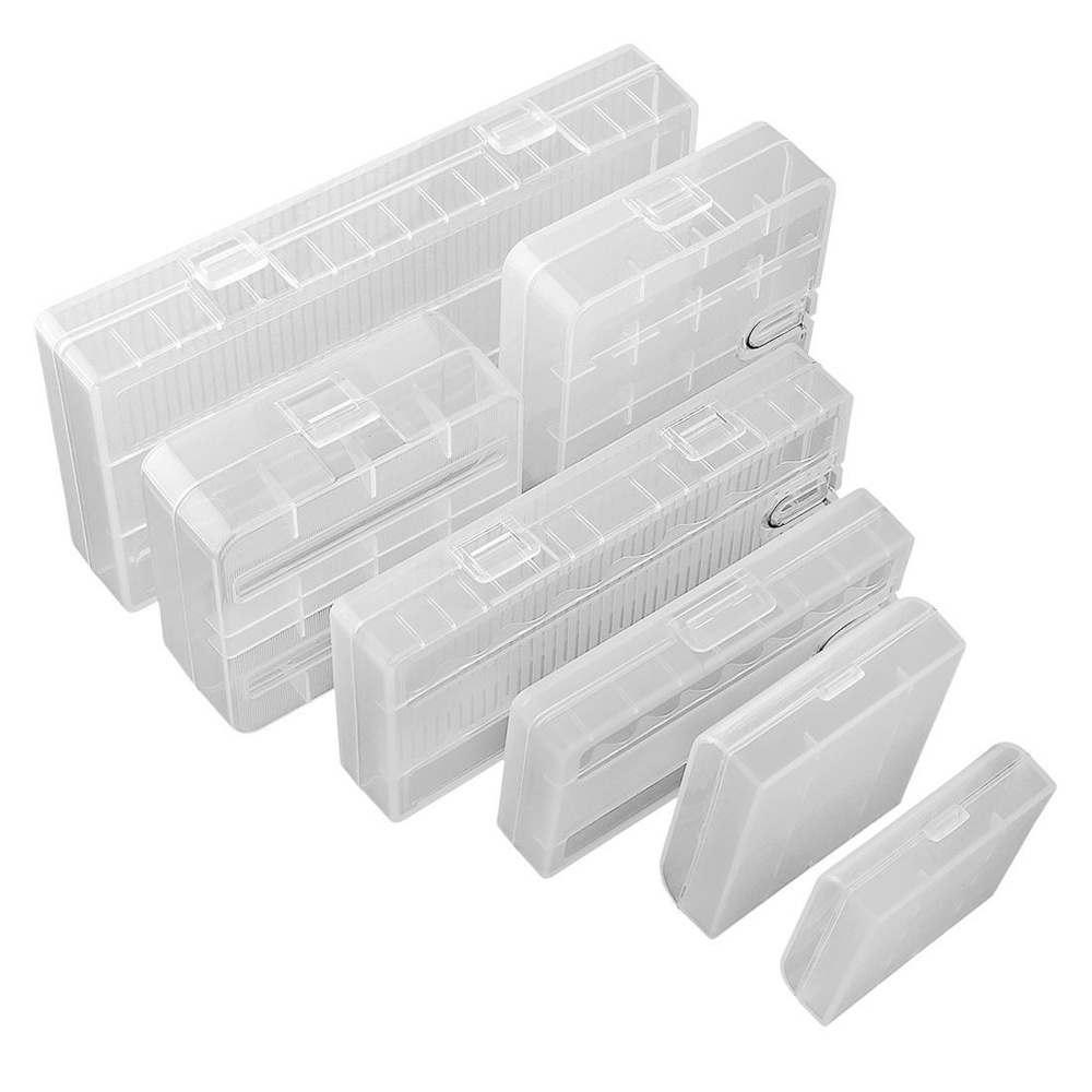 Бокс для батареек/аккумуляторов 7 различных прозрачных жестких ...