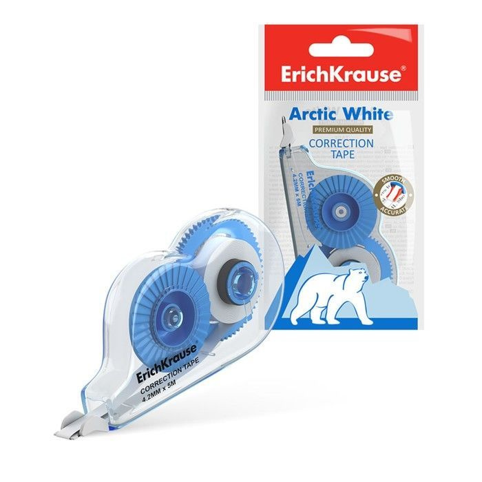 Корректирующая лента ErichKrause Techno White Mini, 4.2 мм х 5 метров, в пакетике #1