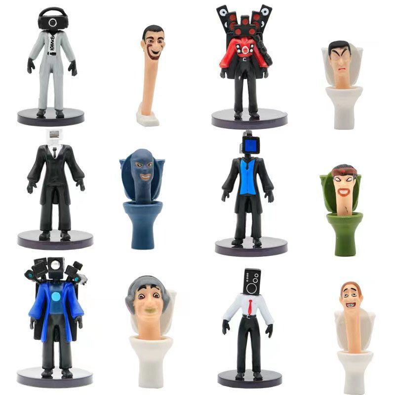 Скибиди Туалет игрушки модели игровых фигурок skibidi toilet 12шт ...