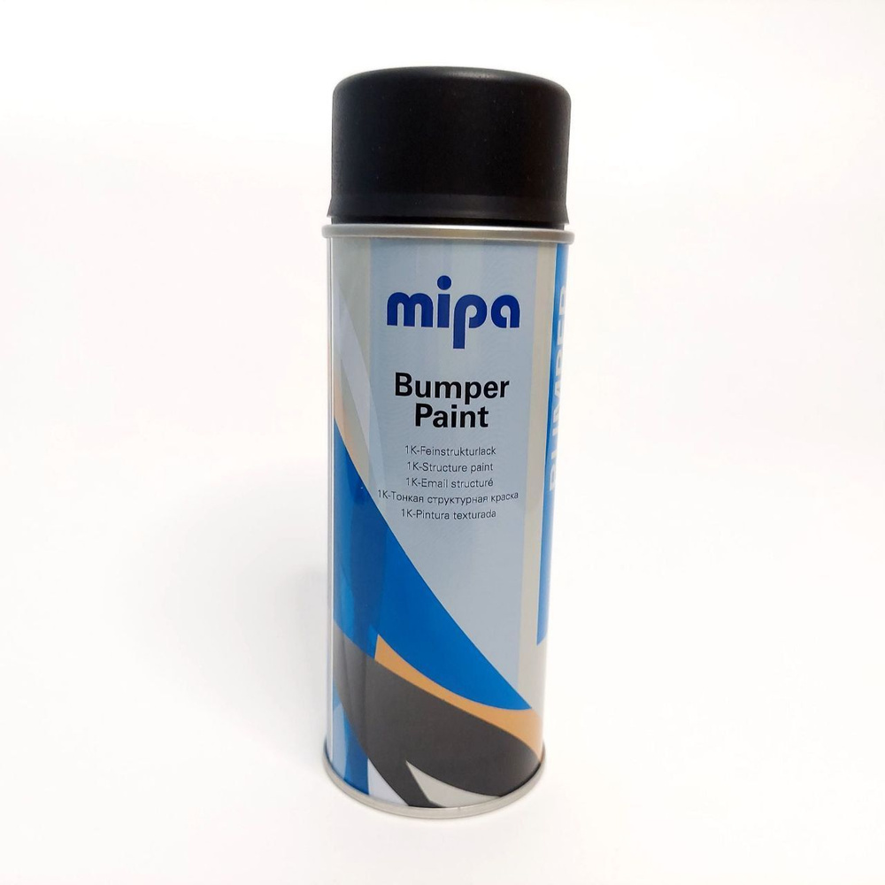 Тонкая структурная краска для бамперов Mipa Bumper-Paint-Spray (чёрный)