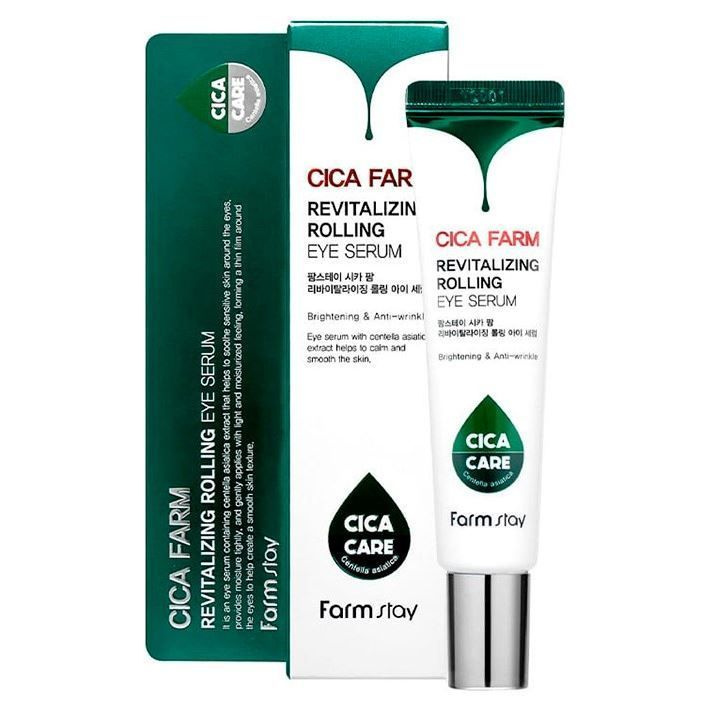 Восстанавливающая сыворотка для кожи вокруг глаз FarmStay Cica Farm Revitalizing Rolling Eye Serum 25 #1