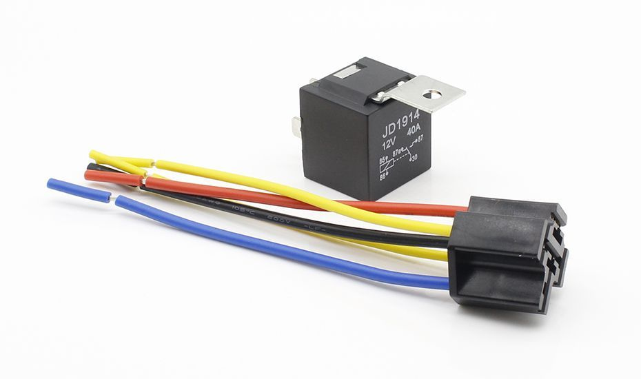 Реле 5 контактное с колодкой 12В 40А - DR.LED арт. r002 - купить по ...